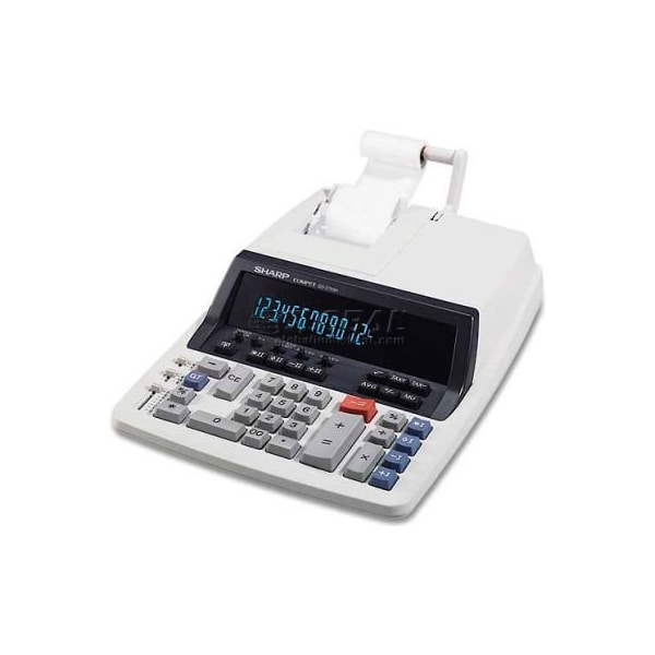 Sharp Sharp 12-Digit Commercial Calculator, QS2760H, 2 Color, 9-7/8" X 12-1/2" X 3", Light Grey QS2760H - main